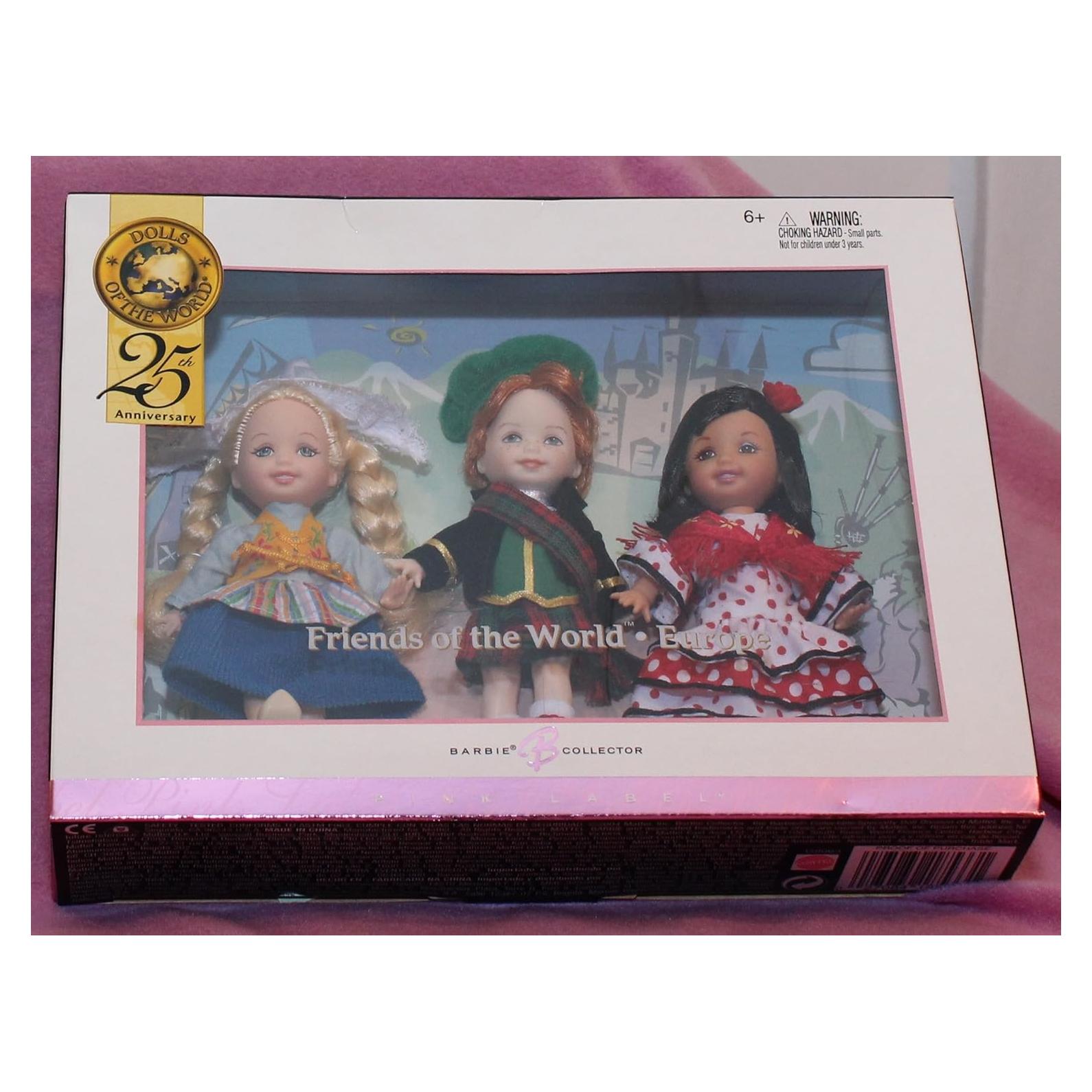 Muñeca Barbie Coleccionista Kelly y Amigos - Europa - Mattel