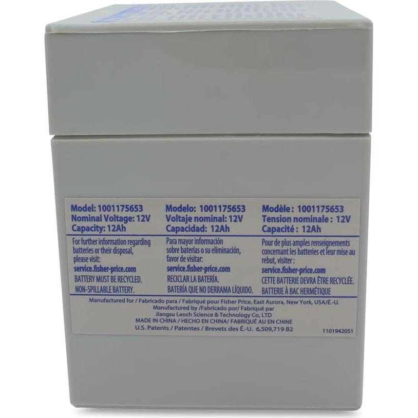 Batería AGM 12Ah Precision Técnica para Power Wheels Barbie Mustang