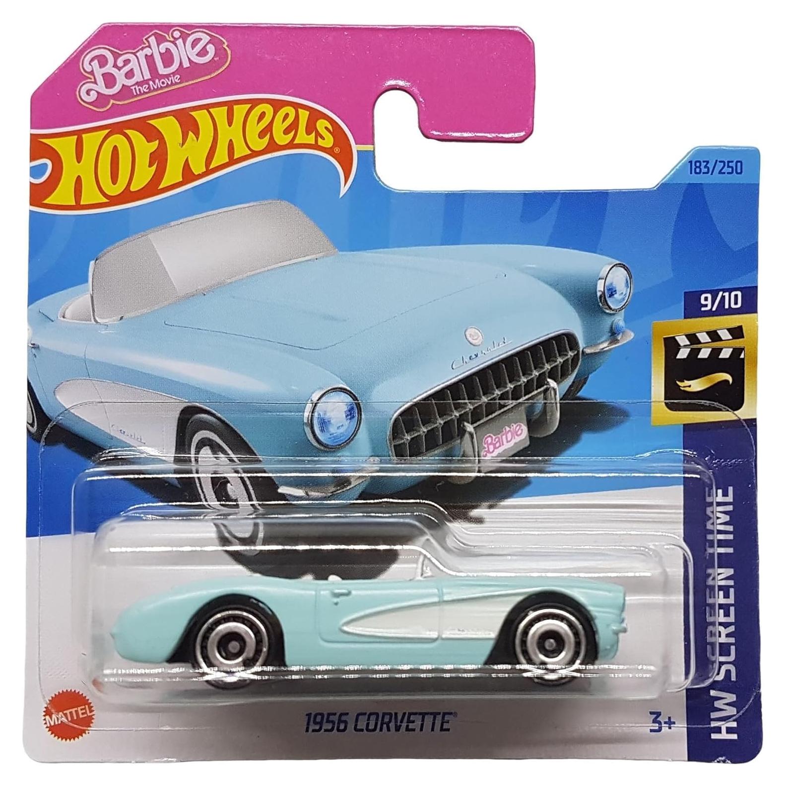 Coche de Metal Fundido Hot Wheels Barbie Corvette 1956