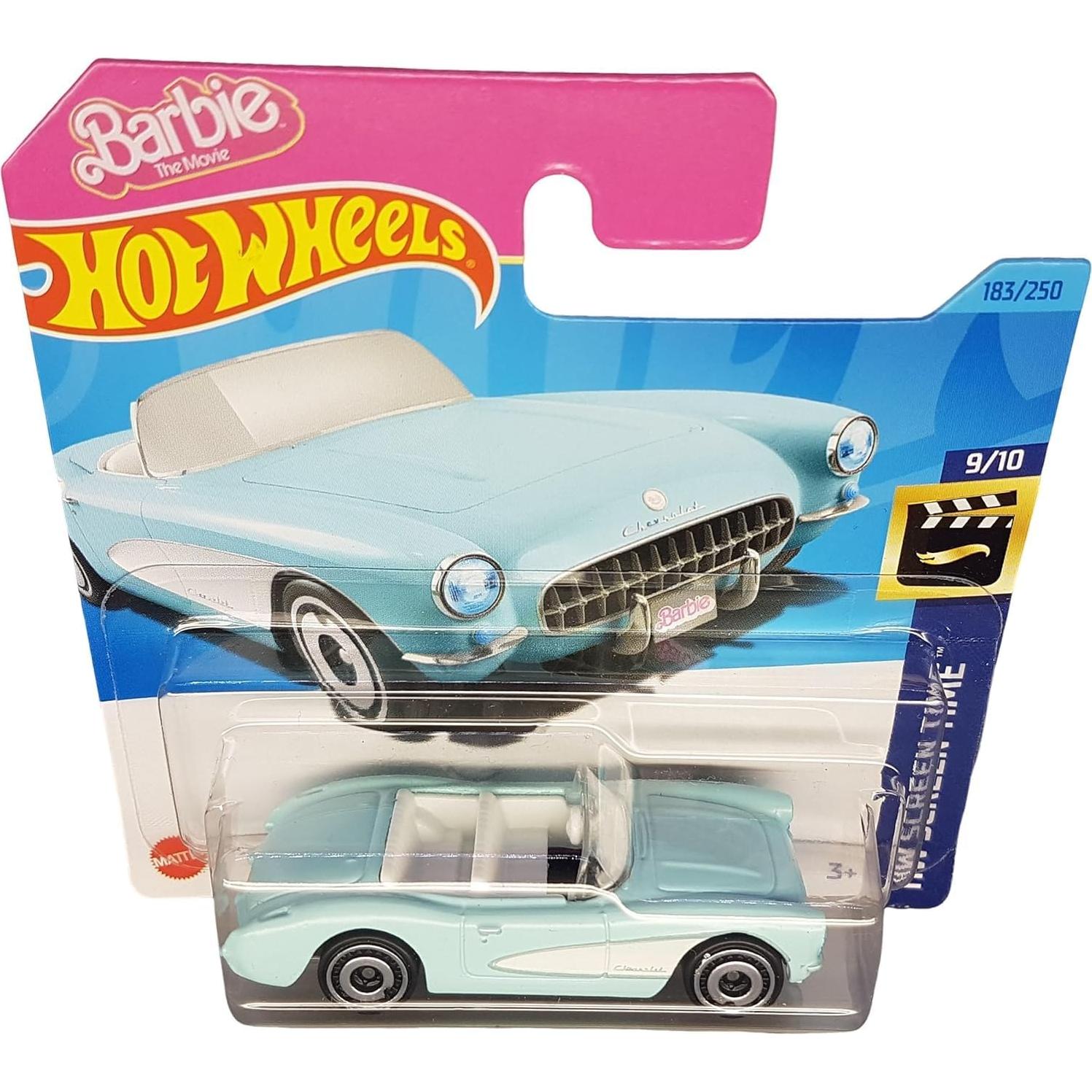 Coche de Metal Fundido Hot Wheels Barbie Corvette 1956