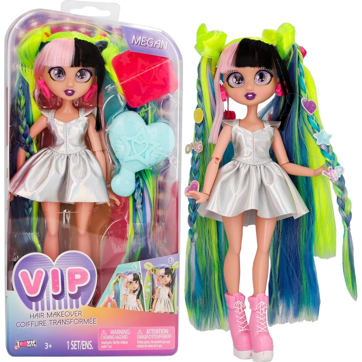 Muñeca de Moda Megan VIP con Cabello Largo 27.94 cm