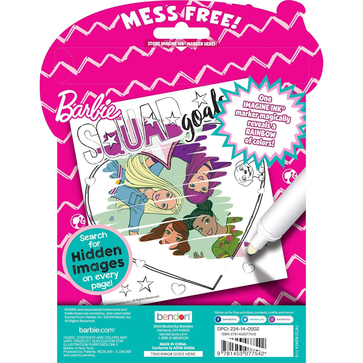 Libro de Colorear Bendon Barbie Imagine Ink 24 Páginas