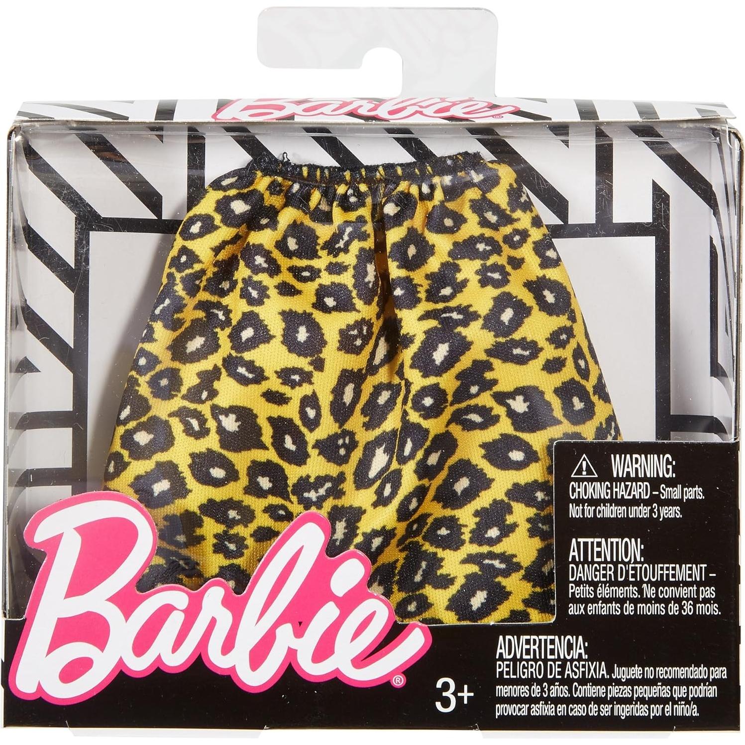 Falda de estampado de guepardo para muñeca Barbie - Mattel