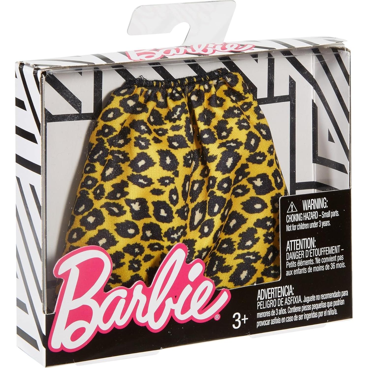 Falda de estampado de guepardo para muñeca Barbie - Mattel