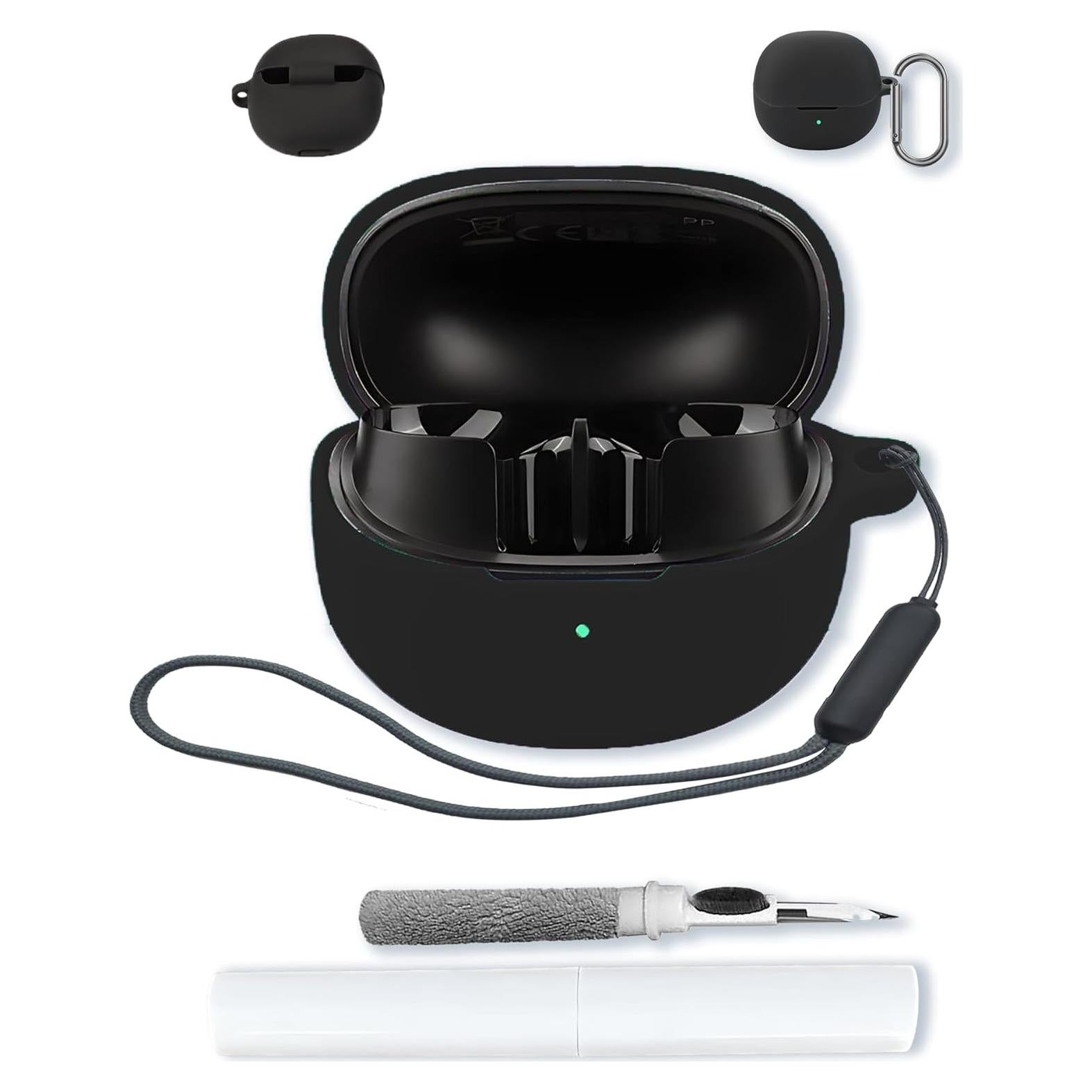 Funda Protectora de Silicona QCY MeloBuds Pro 2024 - Negro