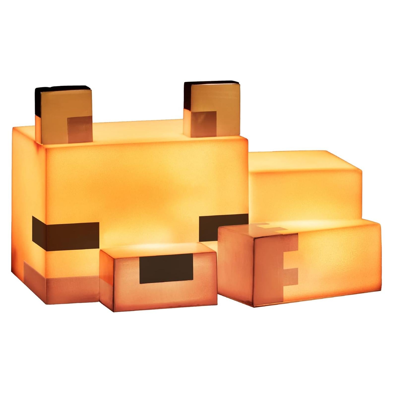 Lámpara Nocturna Zorro Minecraft Paladone 16cm Brillo Naranja