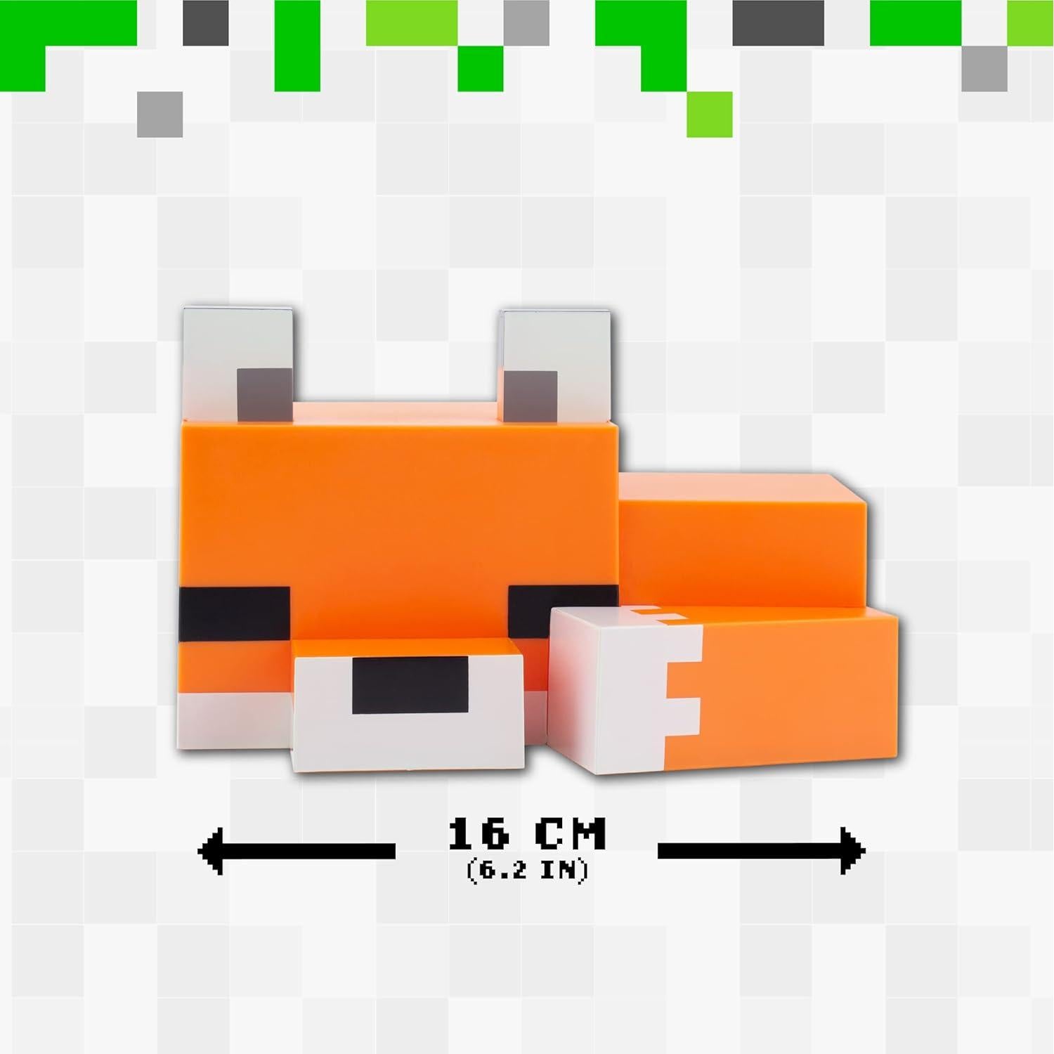 Lámpara Nocturna Zorro Minecraft Paladone 16cm Brillo Naranja