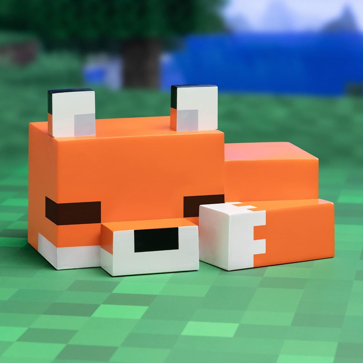 Lámpara Nocturna Zorro Minecraft Paladone 16cm Brillo Naranja