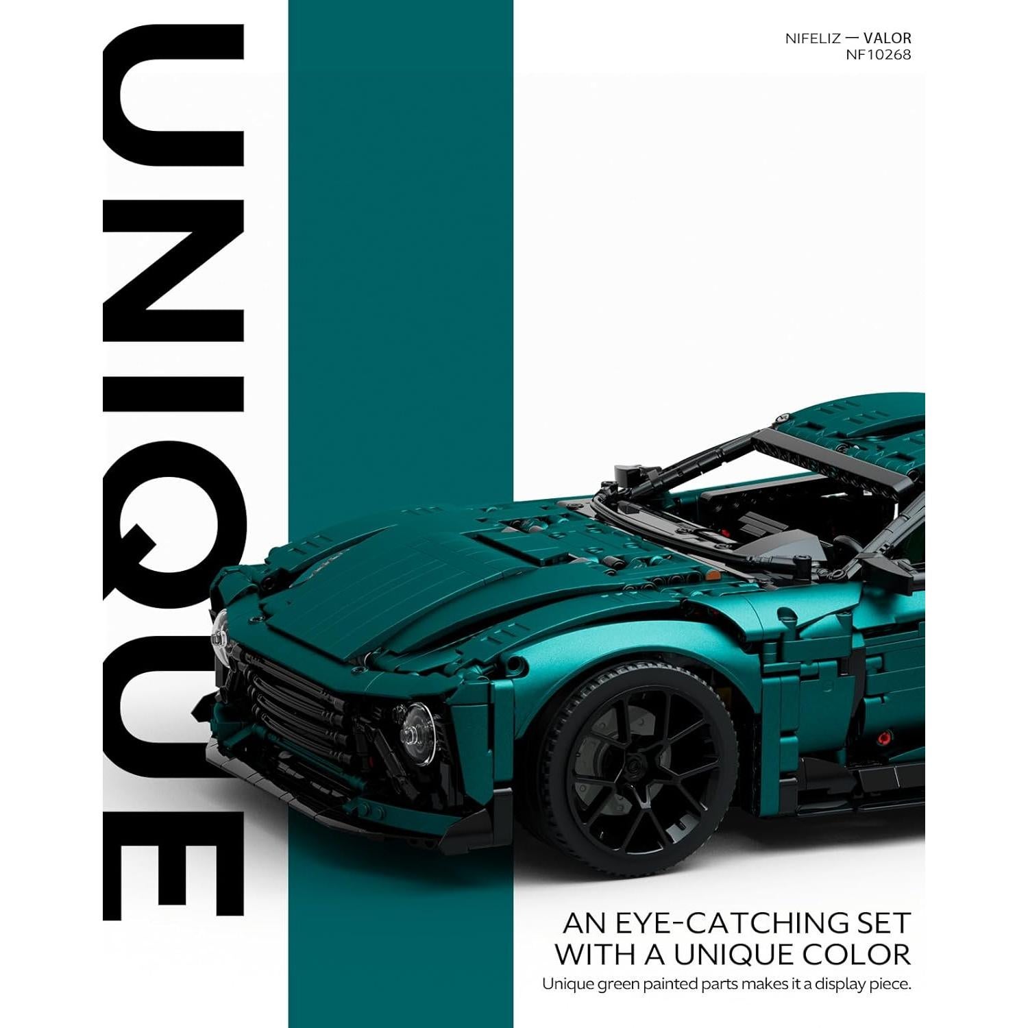 Set de Construcción Nifeliz VALOR Coche Deportivo 3374 Piezas