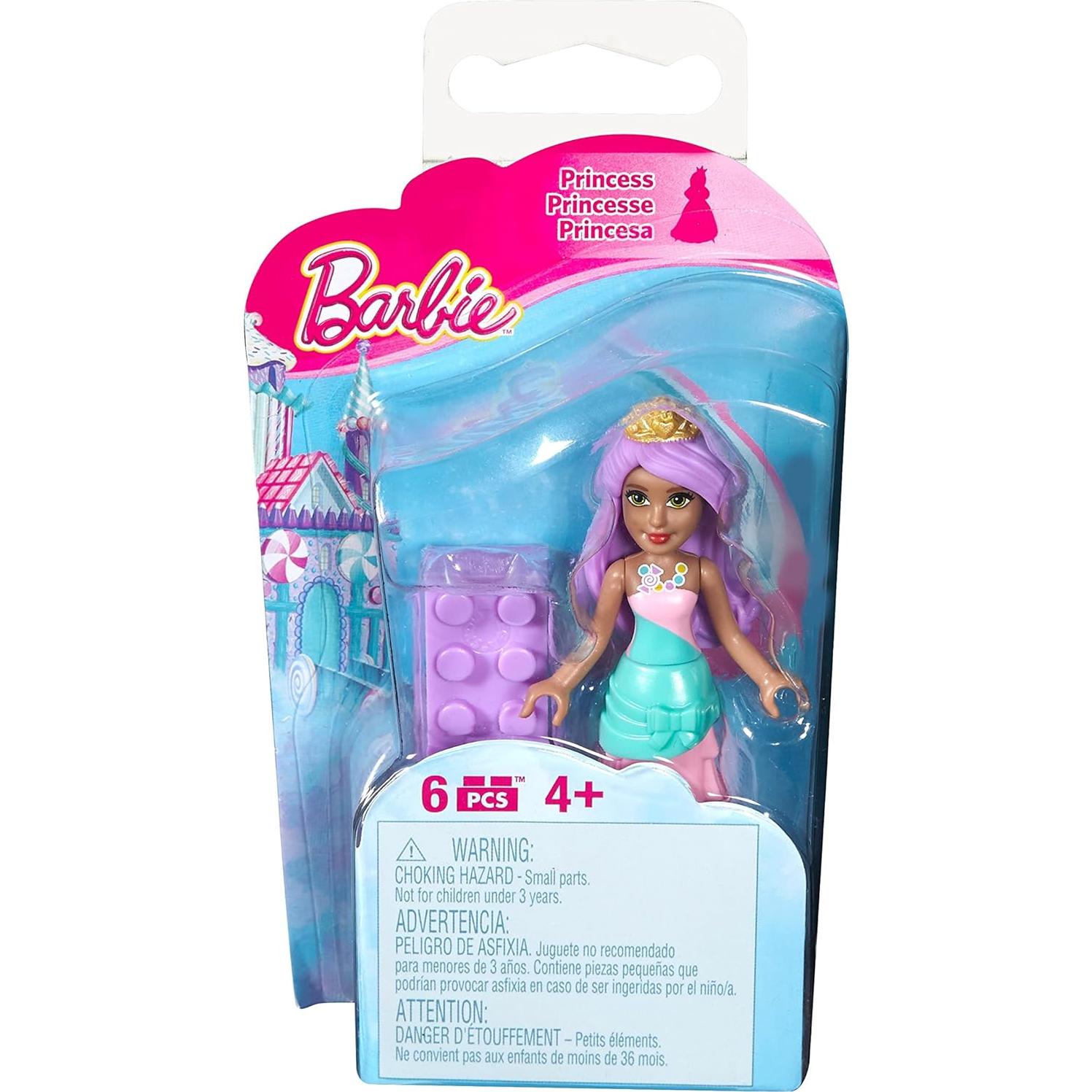 Mega Construx Barbie Sweetville Candy Princess Mini Figure Playset