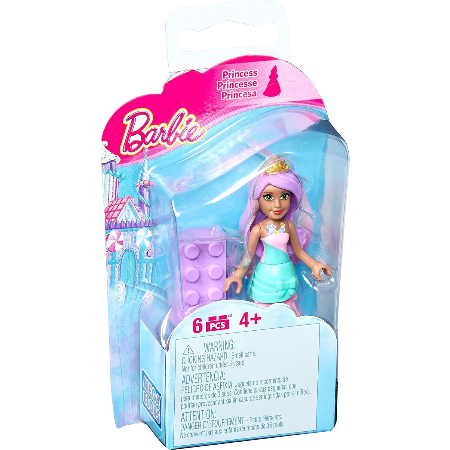 Mega Construx Barbie Sweetville Candy Princess Mini Figure Playset