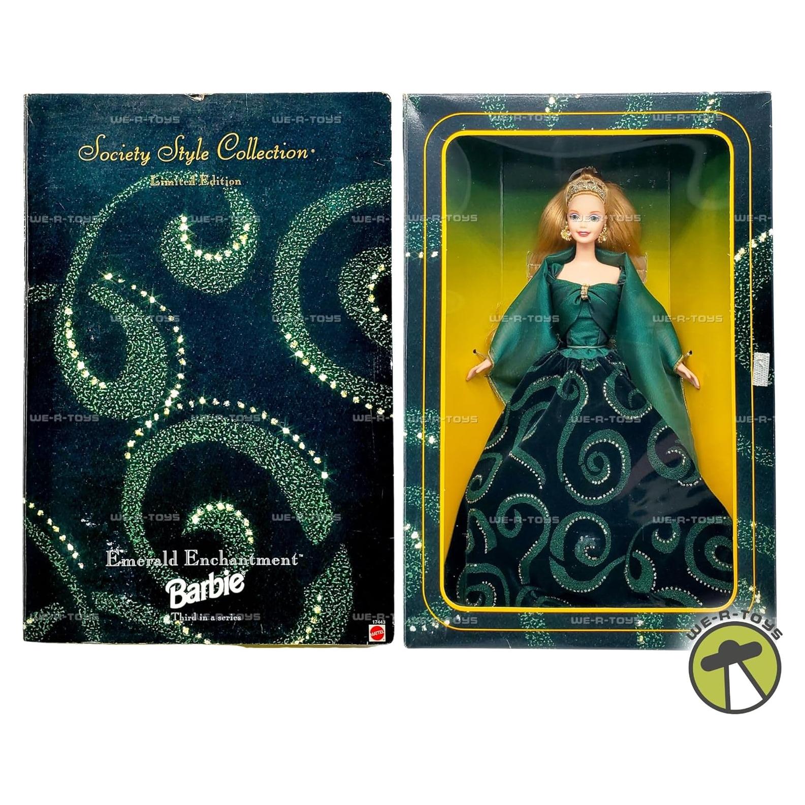 Muñeca Barbie Rubia Edición Limitada Esmalte Esmeralda 1996