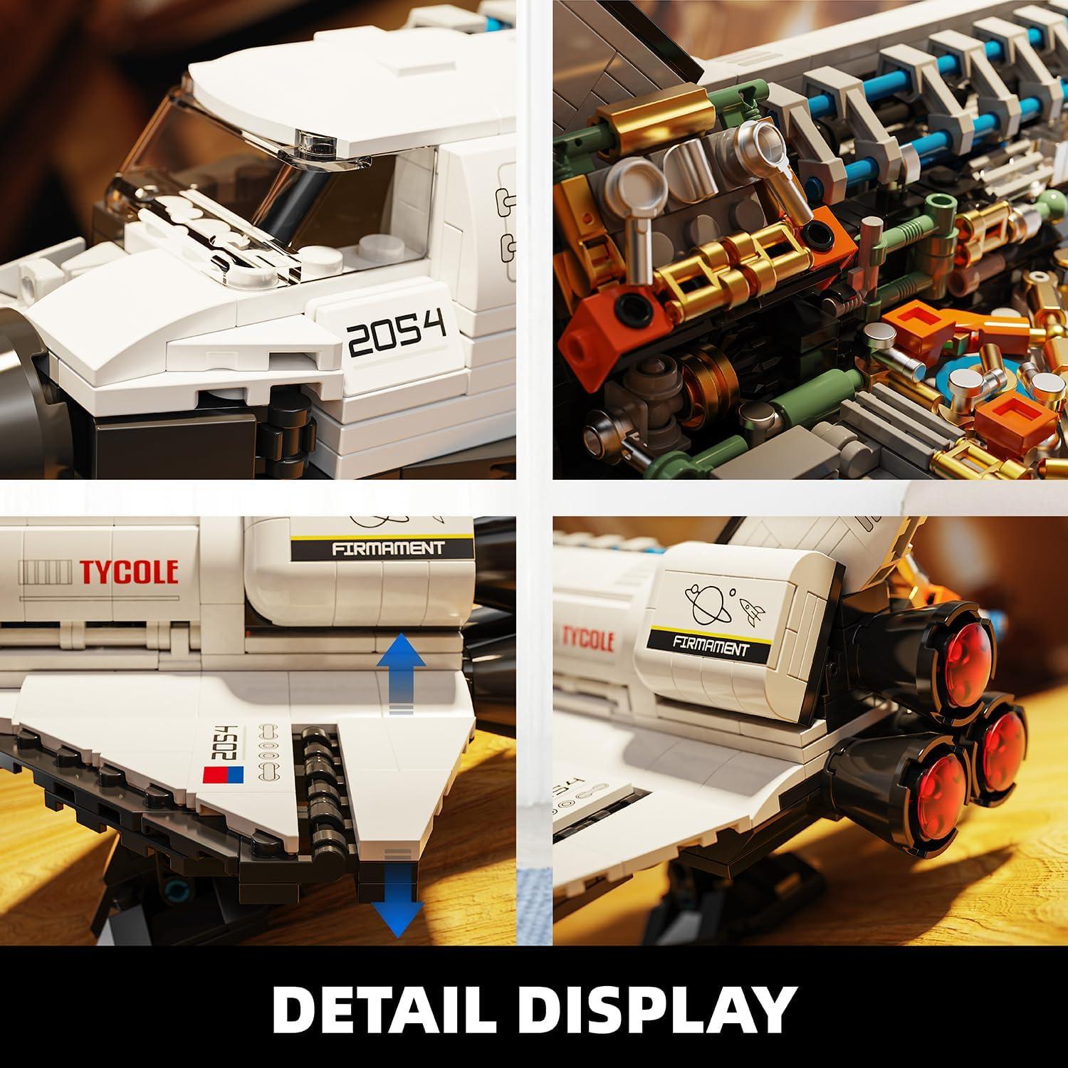 Juego de Bloques de Construcción TYCOLE Transbordador Espacial 536 Piezas