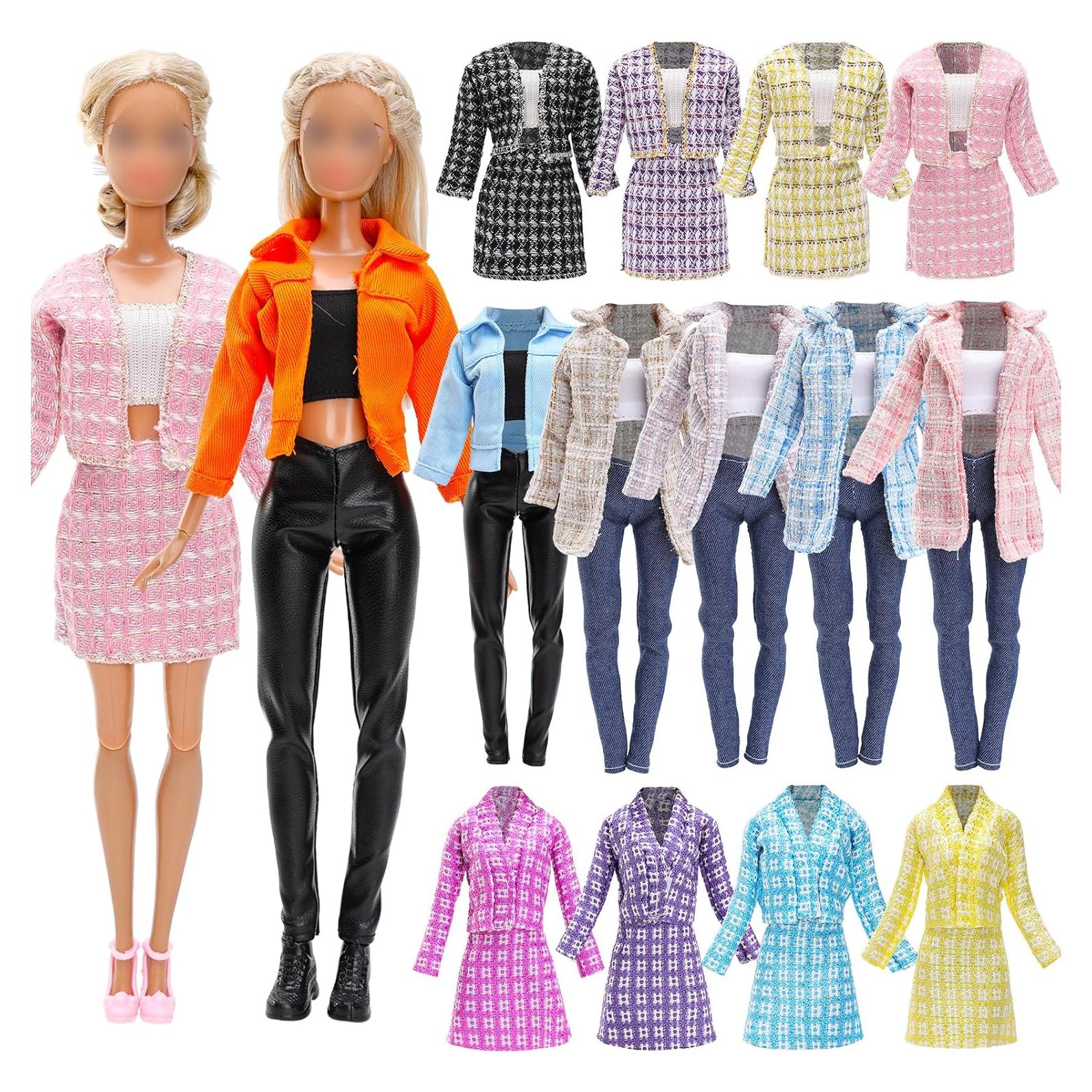 Ropa de Muñeca BARWA 11 Piezas Conjuntos Elegantes 30 cm