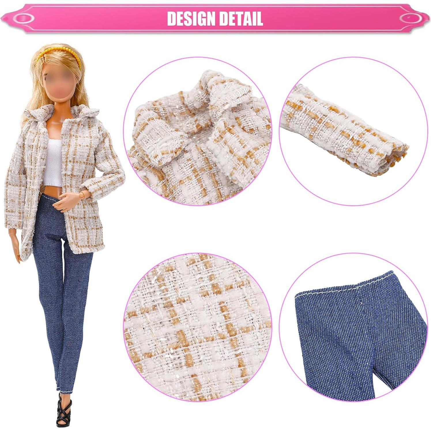 Ropa de Muñeca BARWA 11 Piezas Conjuntos Elegantes 30 cm