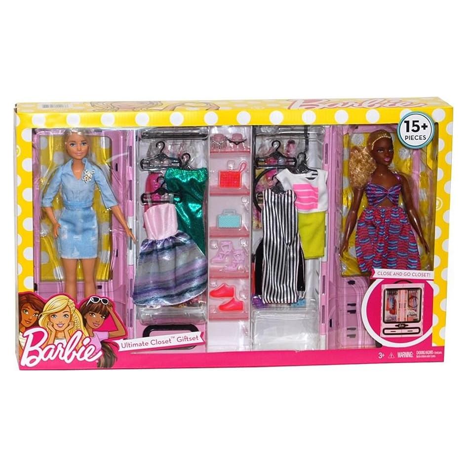 Conjunto de Juguetes de Muñeca Barbie - Armario 15 Piezas