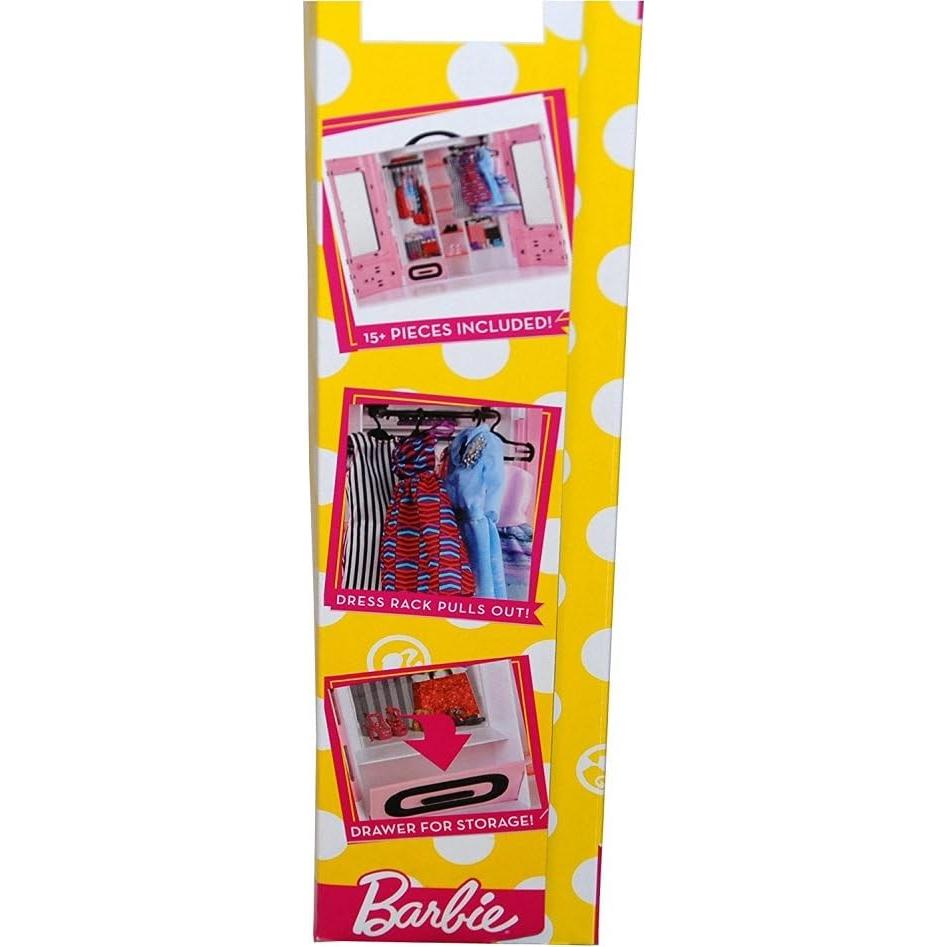 Conjunto de Juguetes de Muñeca Barbie - Armario 15 Piezas