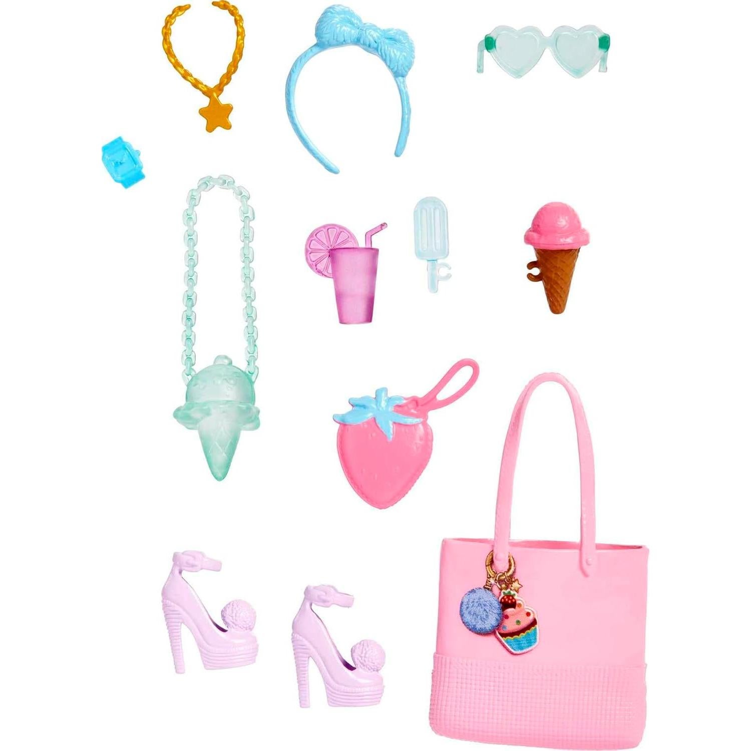 Accesorios de Moda Barbie Tienda de Dulces - 11 Piezas