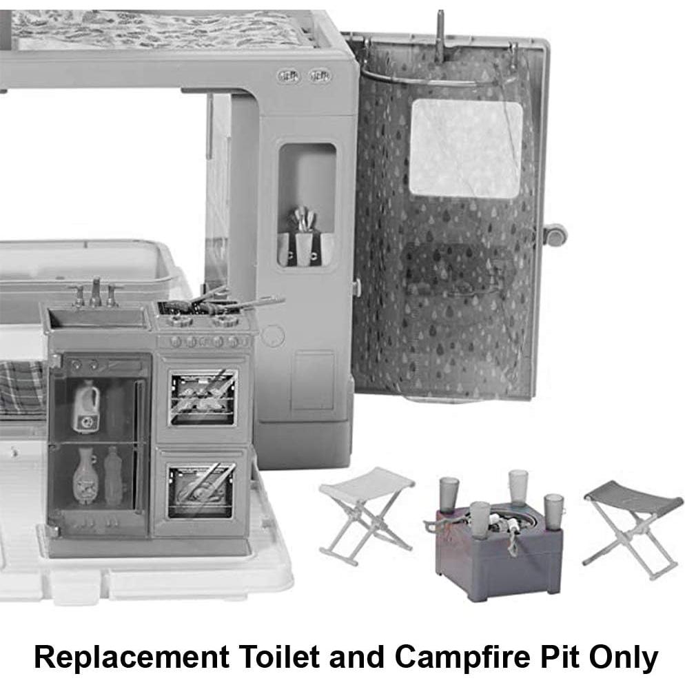 Repuesto Inodoro y Fogata para Barbie Dream Camper GHL93
