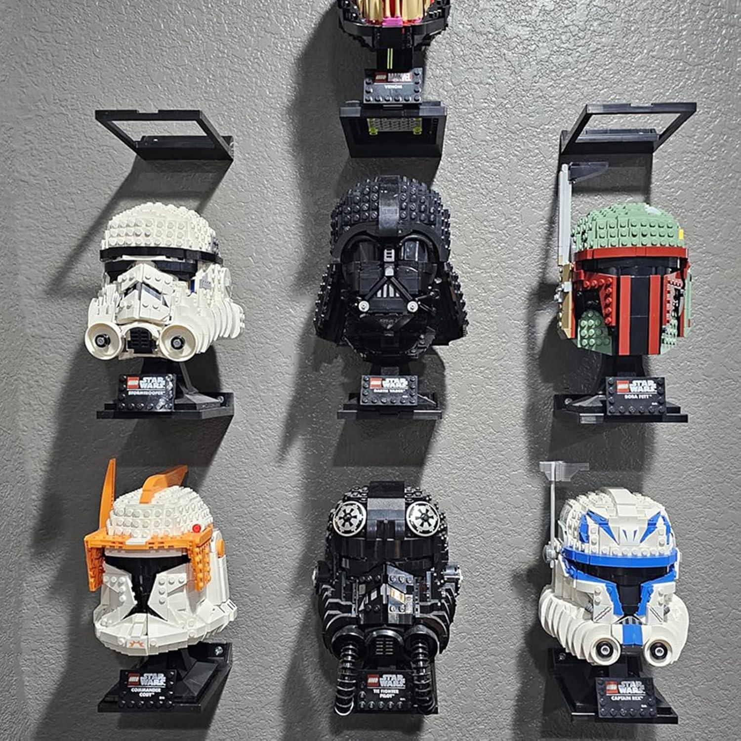 Estante exhibición Lego Star Wars 8 piezas montaje pared