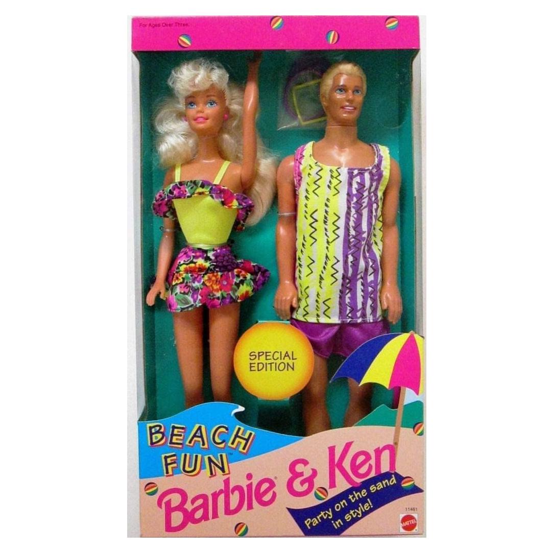 Conjunto de Muñecas Barbie y Ken Diversión en la Playa Mattel