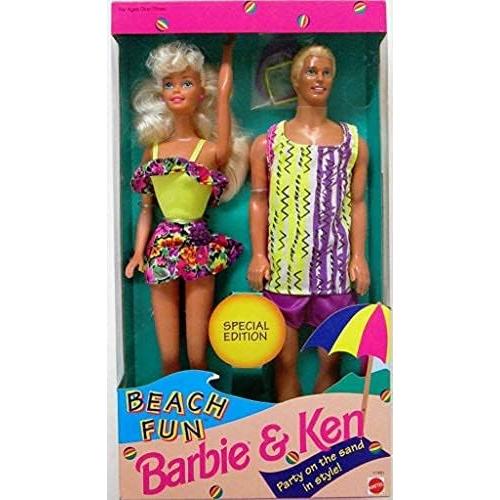 Conjunto de Muñecas Barbie y Ken Diversión en la Playa Mattel