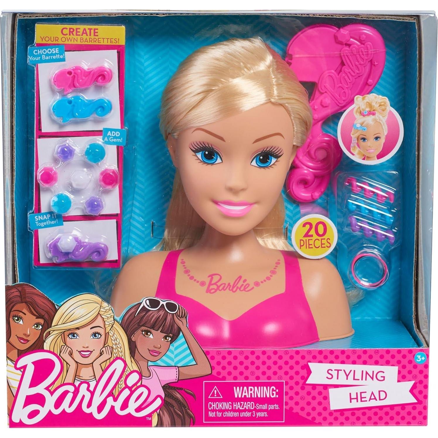 Cabeza de Estilo Barbie Rubia - Set de Peinados 0.45 kg