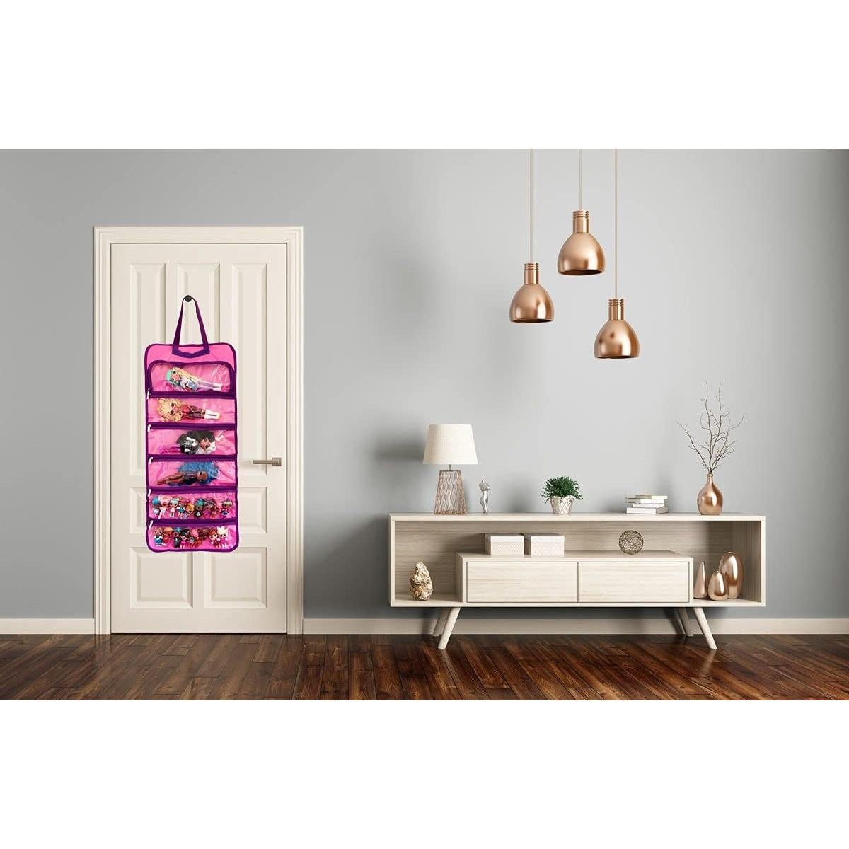 Unicorn Toy Dolls Travel Carrying Bag Storage Organizer Compatible with Surprise Toys OMG Barbie LOL