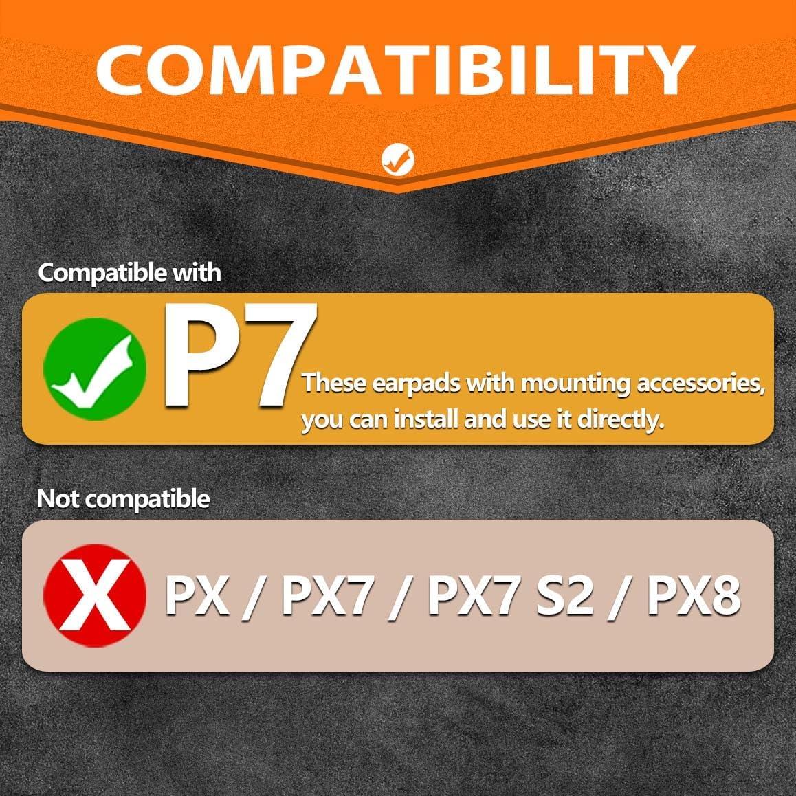 Almohadillas de Reemplazo TRANSTEK para Auriculares P7 Terciopelo