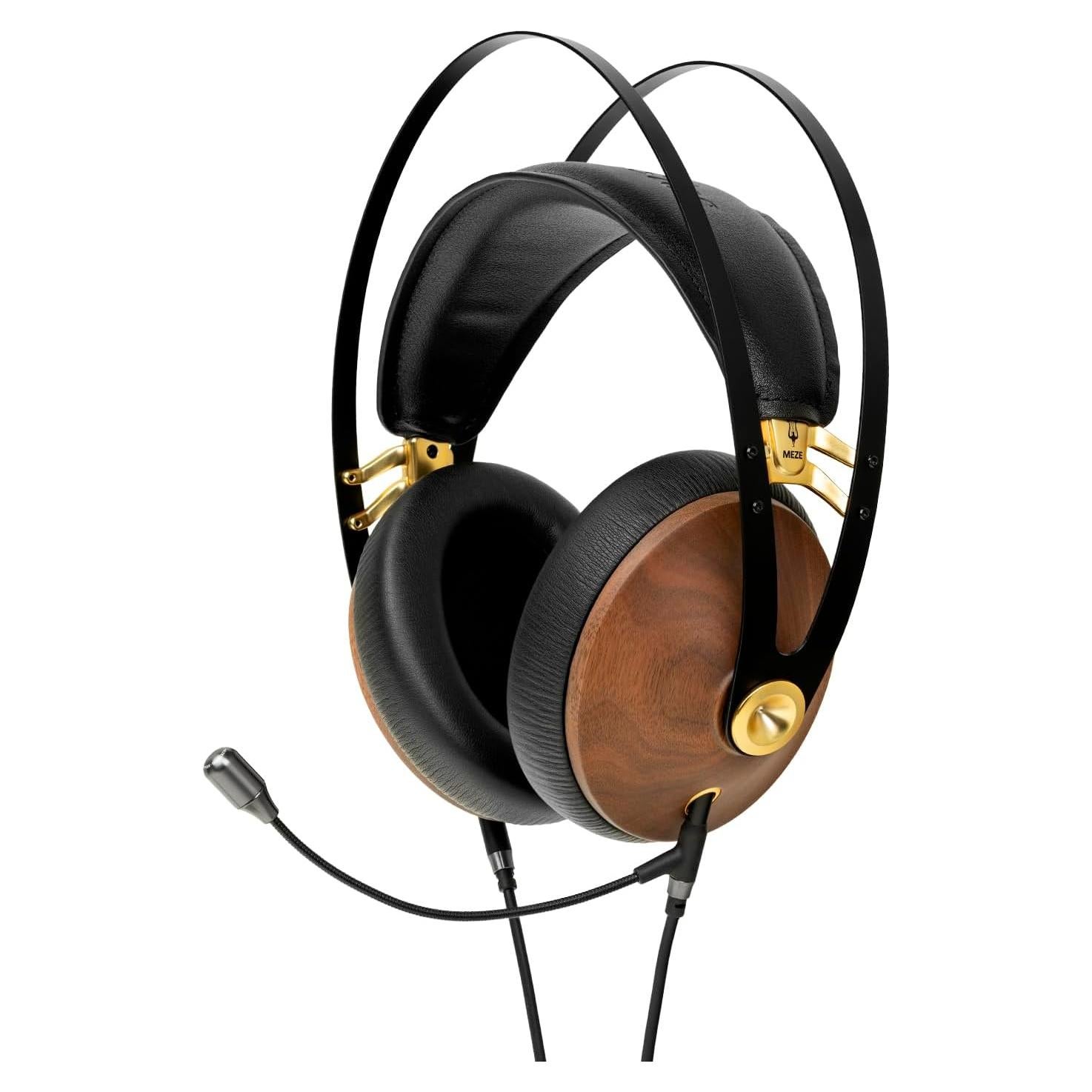 Auriculares Meze 99 Classics Nogal Oro con Micrófono Boom