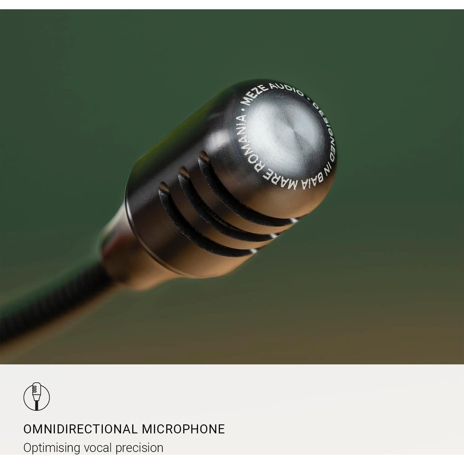 Auriculares Meze 99 Classics Nogal Oro con Micrófono Boom