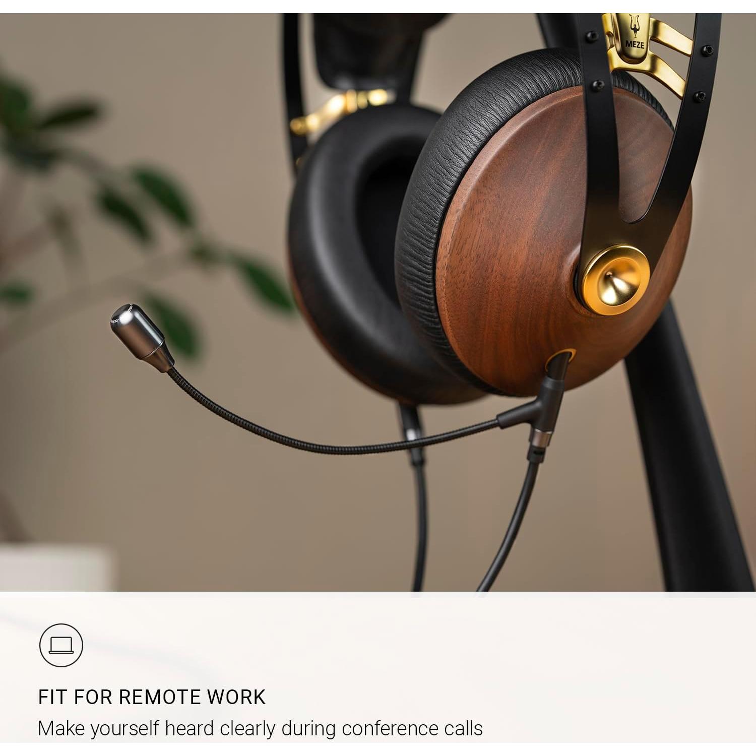 Auriculares Meze 99 Classics Nogal Oro con Micrófono Boom