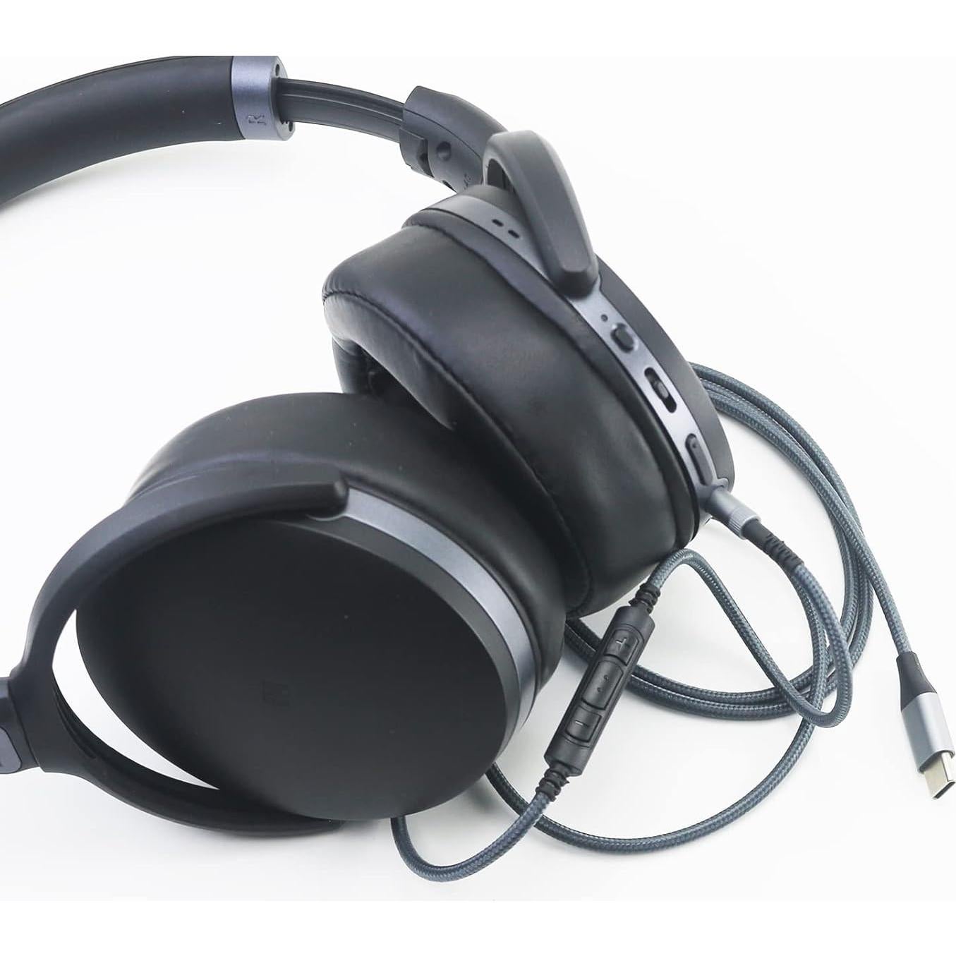 Cable de Audio USB C NewFantasia 1.3m para Sennheiser HD4.40/HD4.50