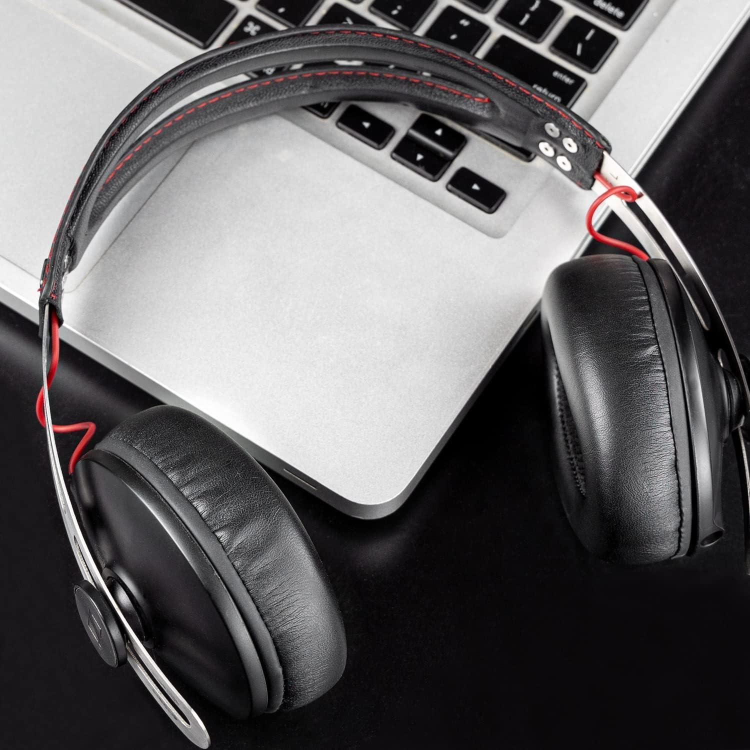 Almohadillas de Repuesto SOULWIT para Auriculares Sennheiser Momentum 1.0 - Negro