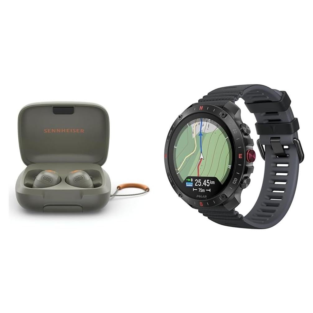 Auriculares Sennheiser Momentum Sport + Reloj Polar Grit X2 Pro