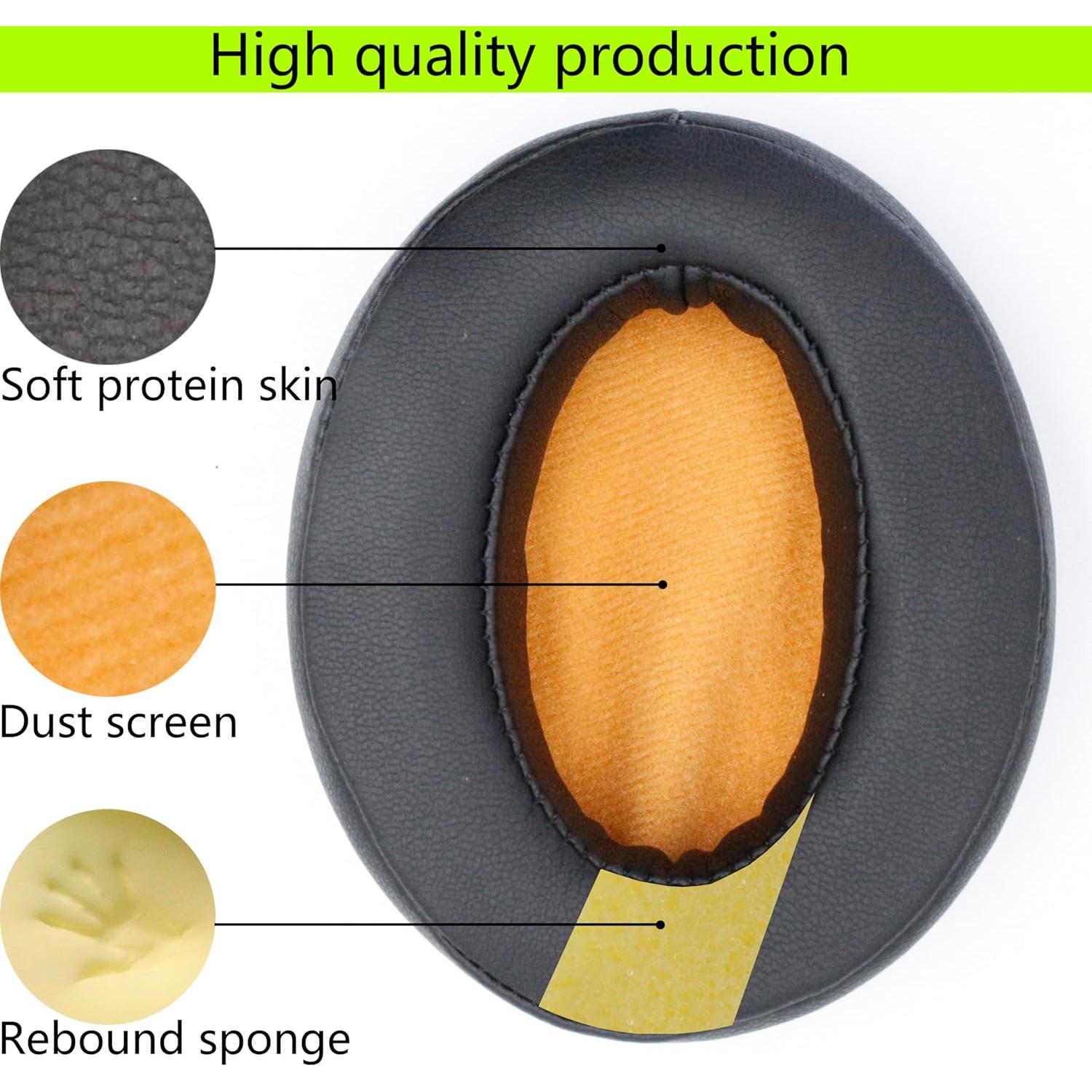 Almohadillas de Repuesto Sennheiser Momentum HD1 - Cuero y Espuma