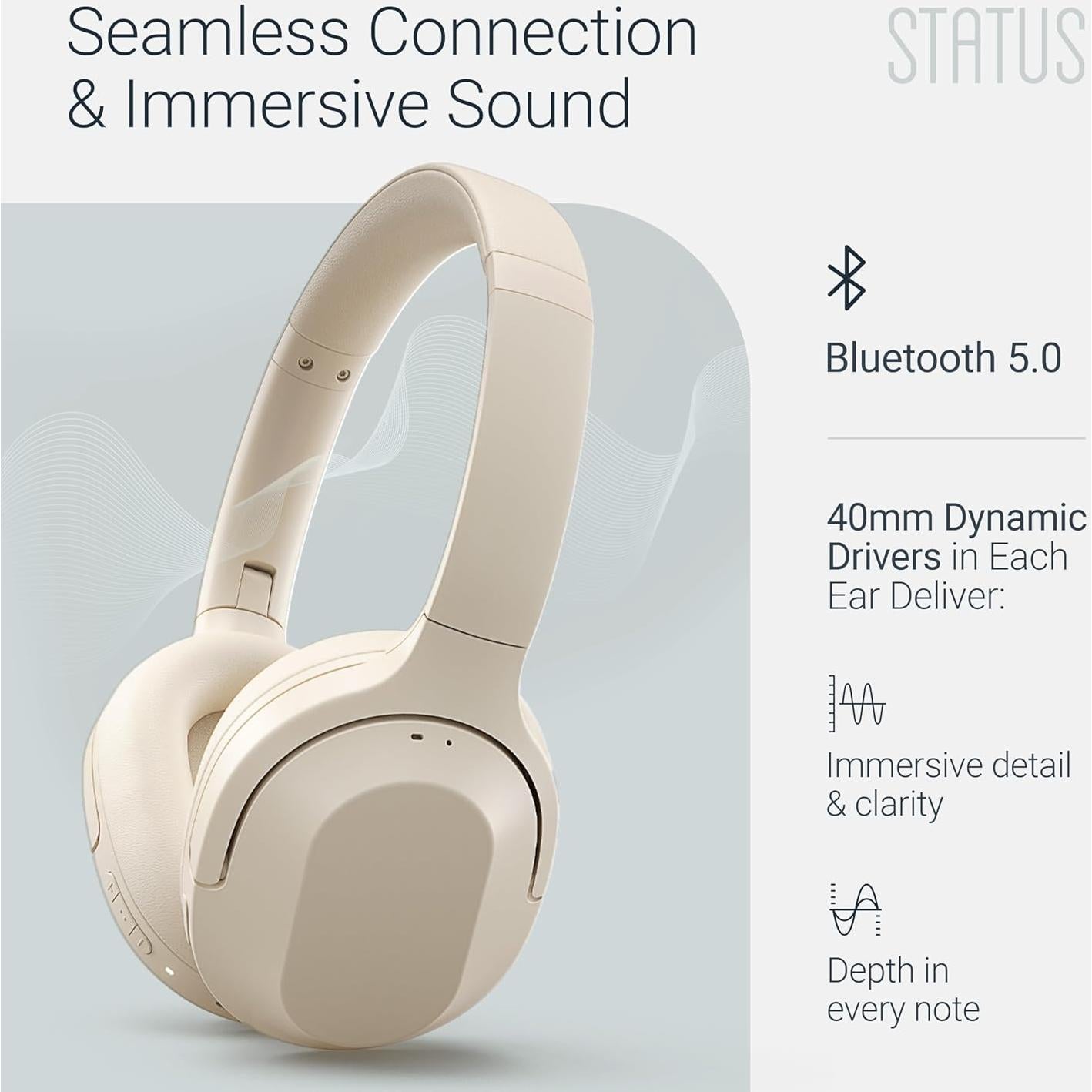 Auriculares Status Core ANC Bluetooth 5.0 - Cancelación Ruido