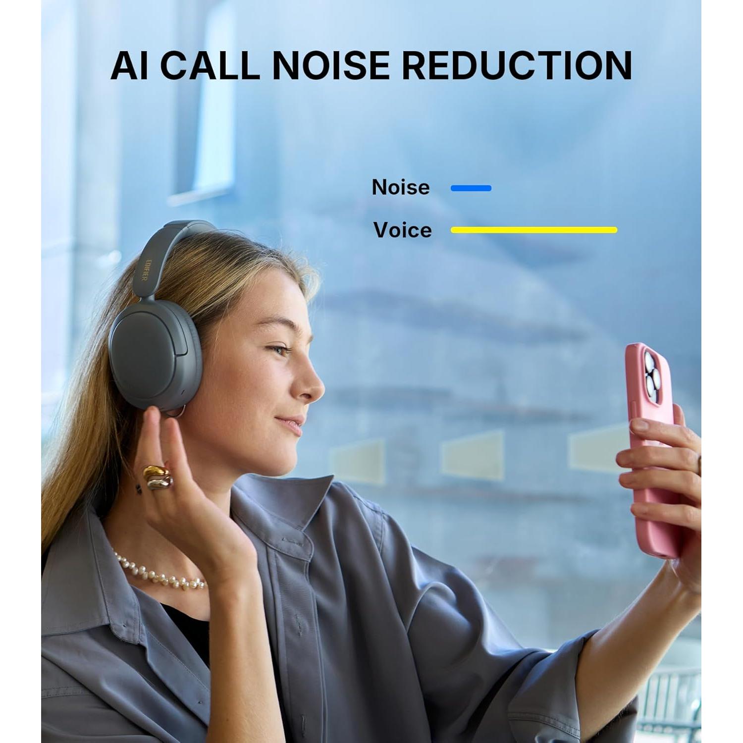 Auriculares Inalámbricos Edifier W800BT SE - Bluetooth 5.4, 45H Batería, Cancelación de Ruido AI