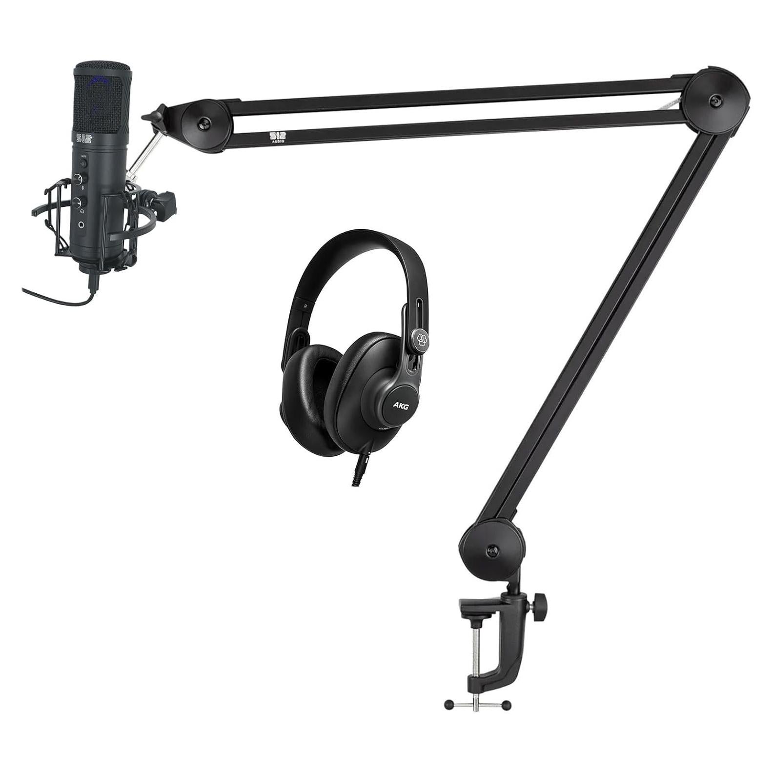 Paquete Auriculares AKG K361 + Micrófono USB Warm Audio Tempest