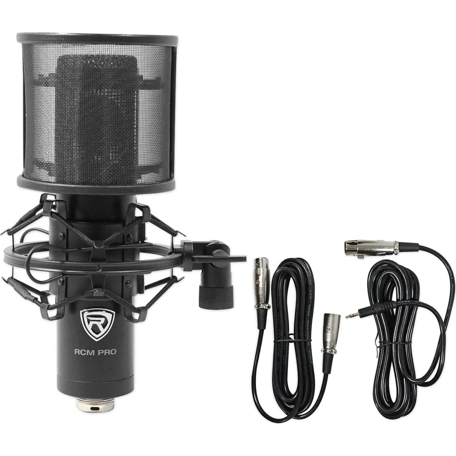 Auriculares de Estudio AKG K371 + Micrófono Rockville RCM PRO