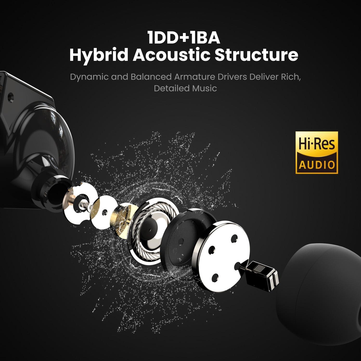 Auriculares OneOdio Master 1 In-Ear Hi-Fi con Cable Tipo-C