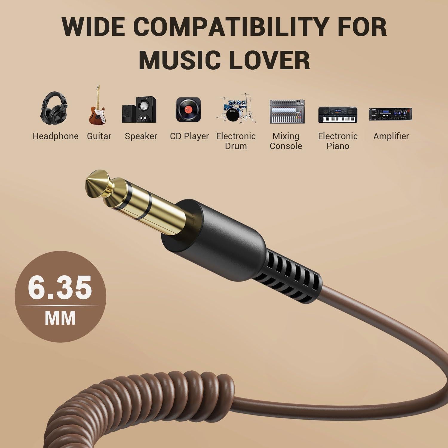 Auriculares con Cable OneOdio A71 HiFi 3.5mm Audio Marrón