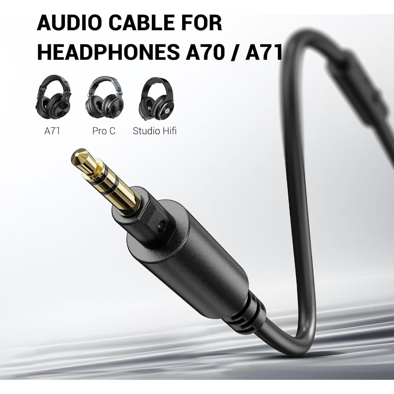 Cable de Audio OneOdio A71 con Micrófono 3.5mm - 1.5m