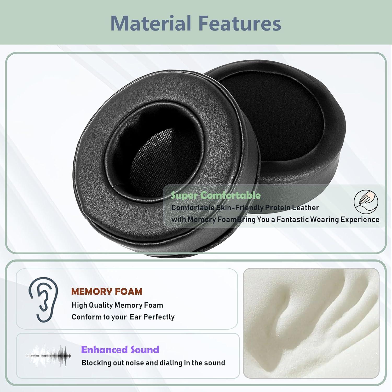 Almohadillas de Repuesto Transpirables XRHTONG para Auriculares Oneodio PRO-10 PRO-30 PRO-50