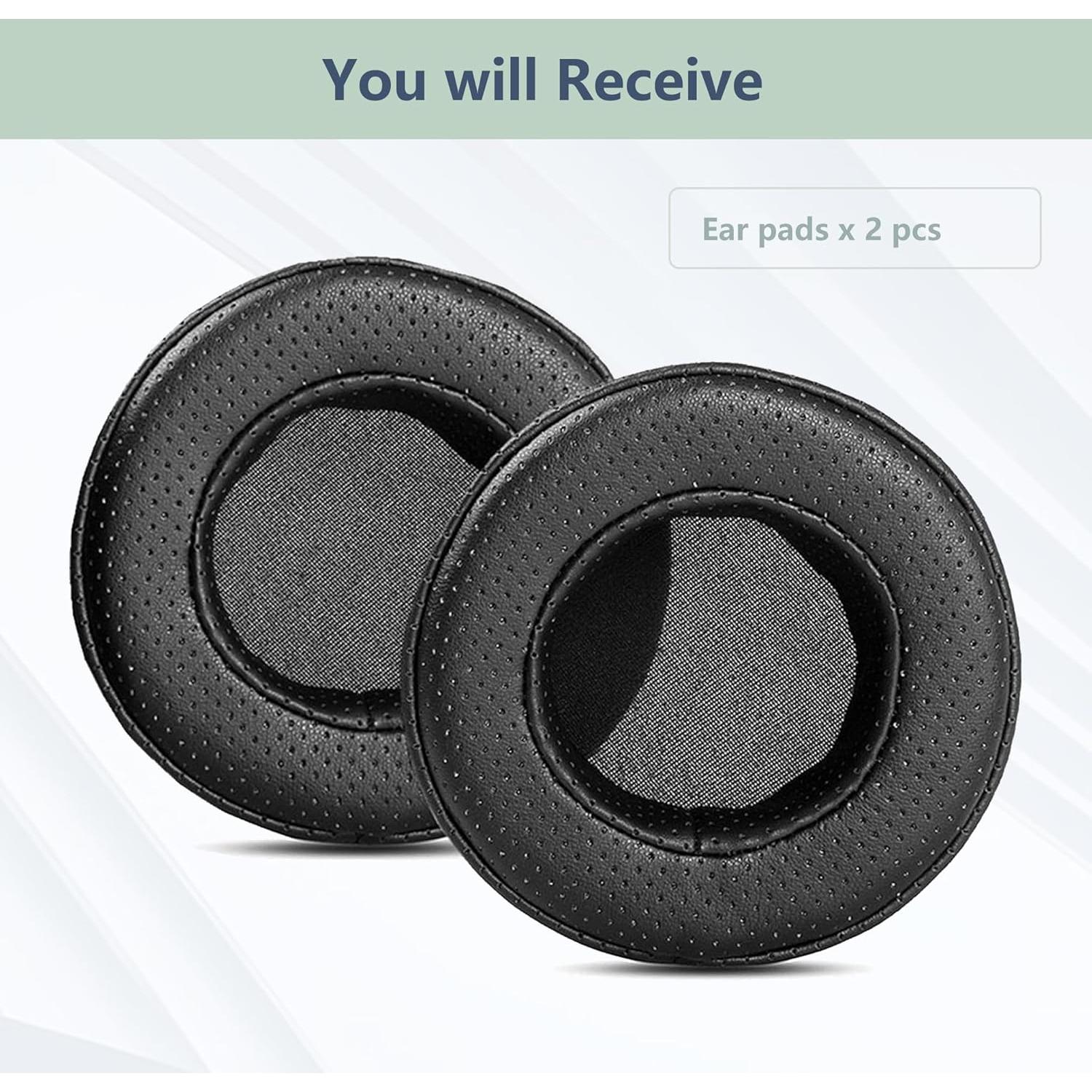 Breathable Earpads Replacement Compatible with OneOdio Pro-50 Over-Ear Headphone Ear Pads Cushion(Punched Protein Leather/Memory Foam)