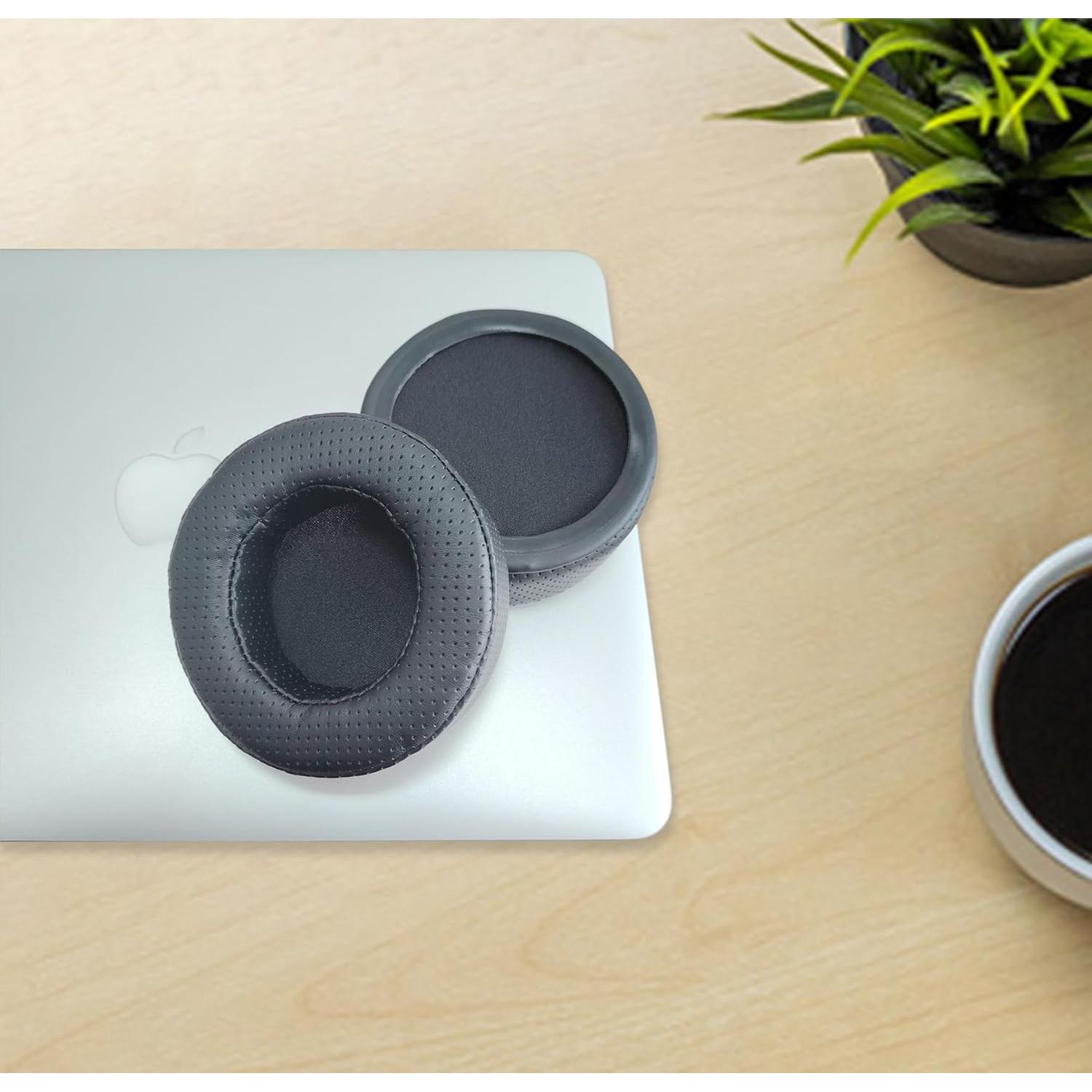 Breathable Earpads Replacement Compatible with OneOdio Pro-50 Over-Ear Headphone Ear Pads Cushion(Punched Protein Leather/Memory Foam)