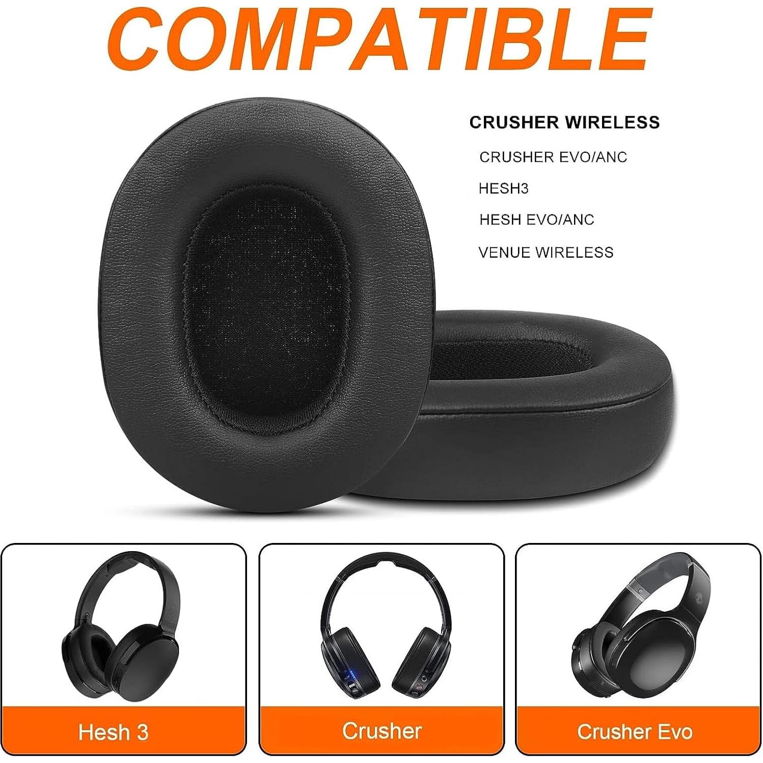 Almohadillas de Repuesto Skullcandy Crusher Wireless - Cuero