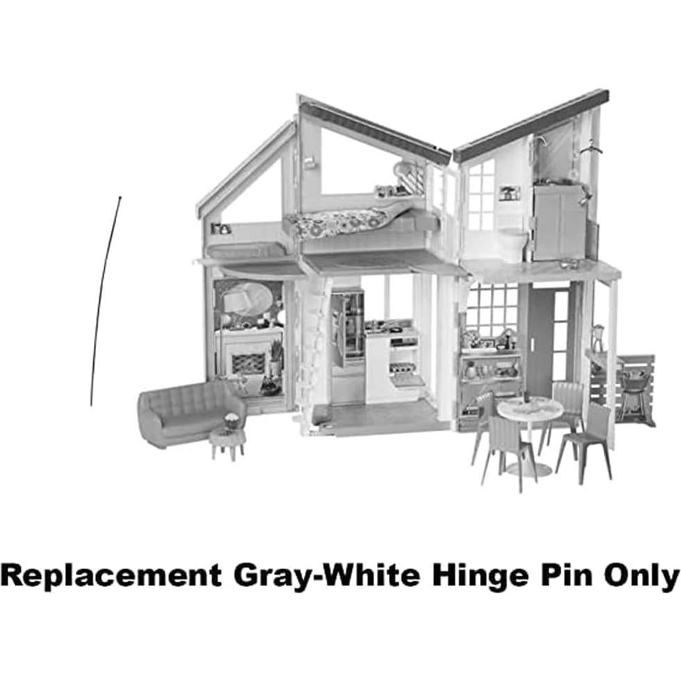 Pasador de Bisagra Gris-Blanco de Repuesto Barbie FXG57