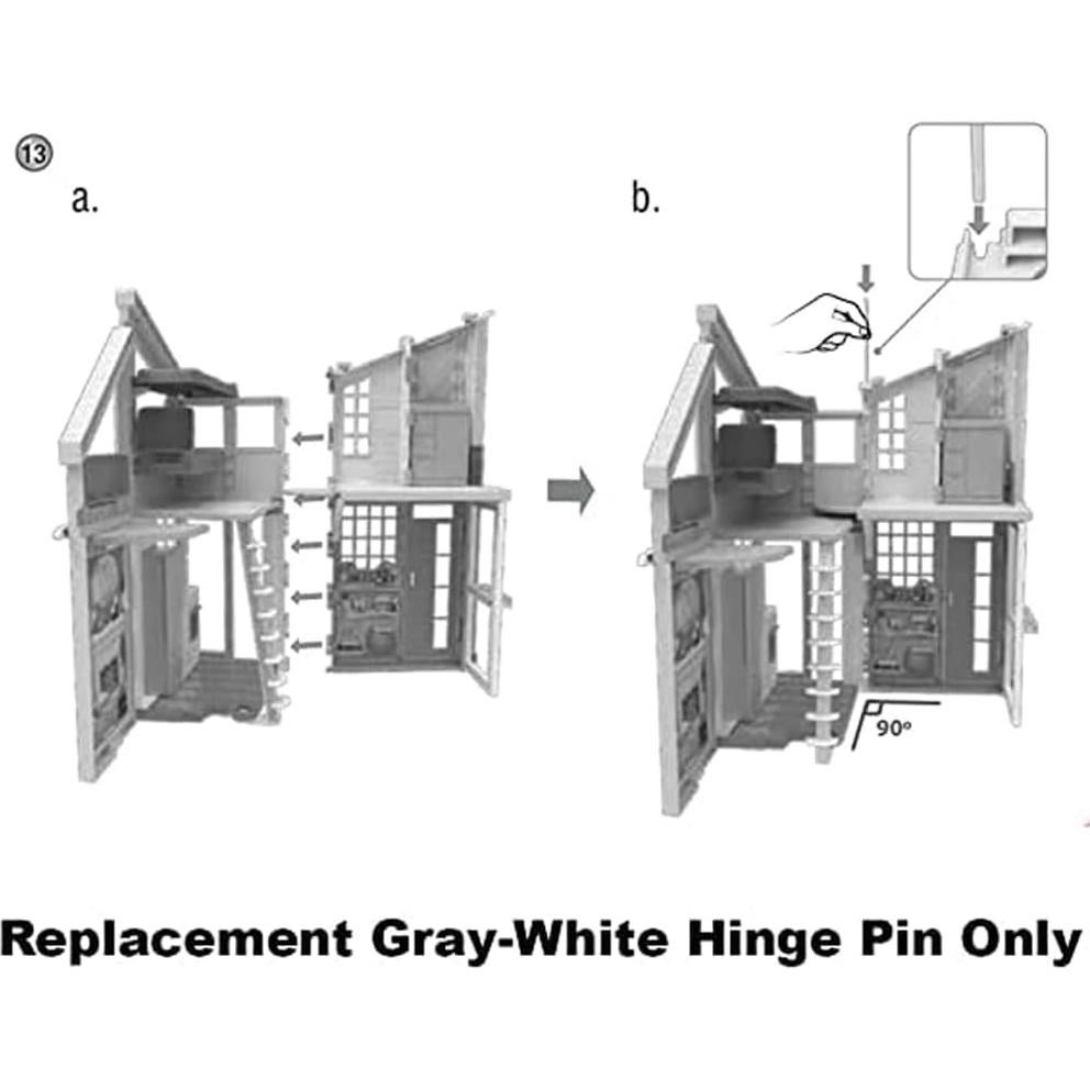 Pasador de Bisagra Gris-Blanco de Repuesto Barbie FXG57