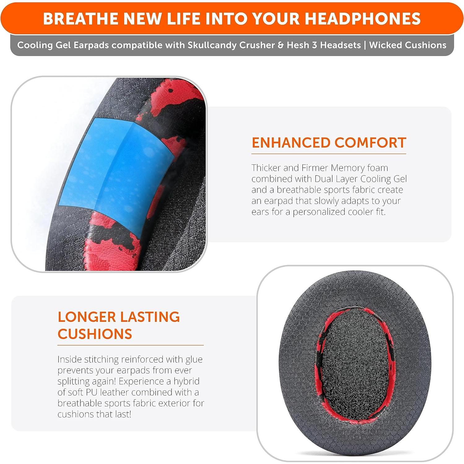 Almohadillas de Gel Refrigerante Wicked Cushions para Skullcandy